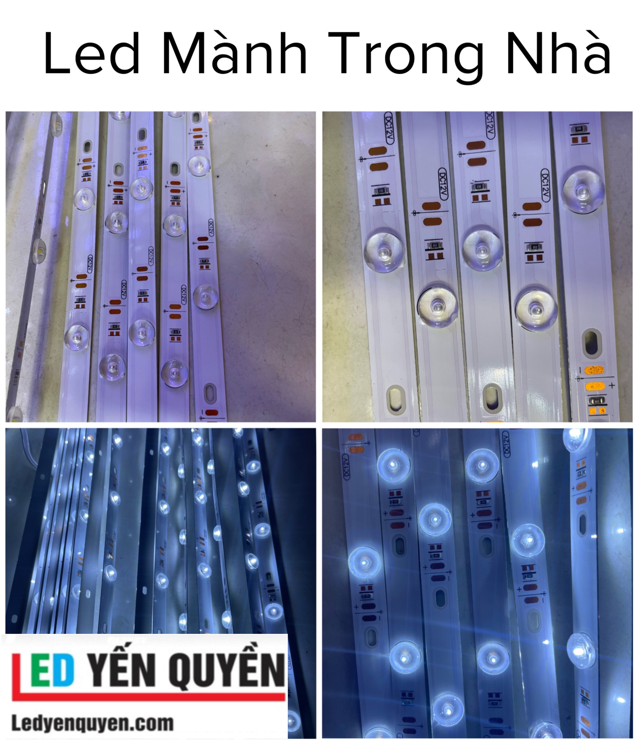 LED Mành 12v Trong Nhà  ( trắng)